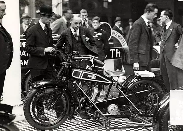 The Duke of York pictured at the Motor Show at Olympia 1923 OLD PHOTO