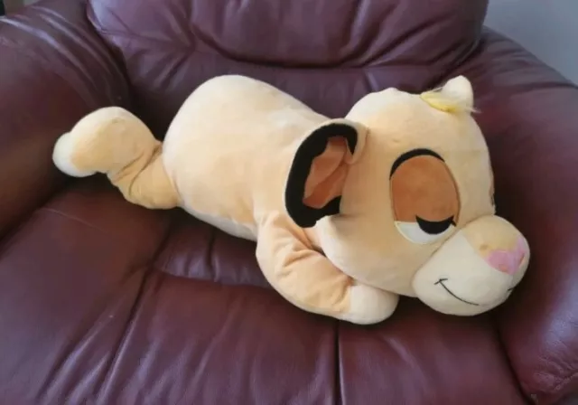 Large Plush Simba The Lion King Cuddleez Disney Store Soft Toy Squishy