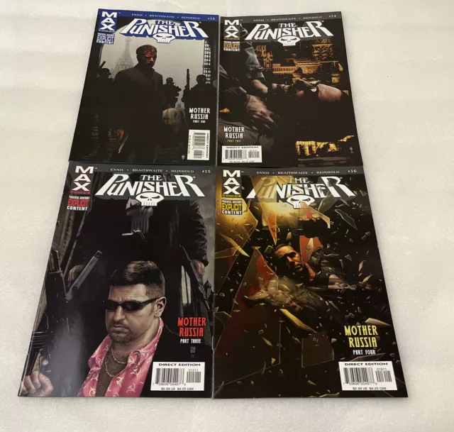 Marvel Comic Book The PUNISHER: Mother Russia FULL SET 1-4