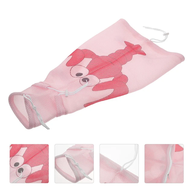 Bolsa para gatos lavar malla bolsa de ducha bolsa para gatos rosa poliéster