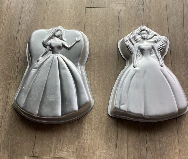 Lot of 2 Wilton Barbie Cake Pans Lot of 2 Wilton Barbie Cake Pans