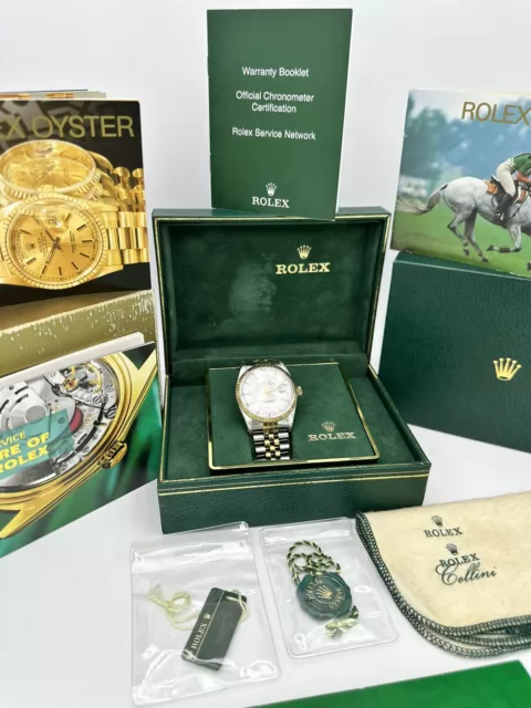 Rolex Oyster Perpetual Datejust 36MM Two-Tone Black Dial Watch – Van Rijk