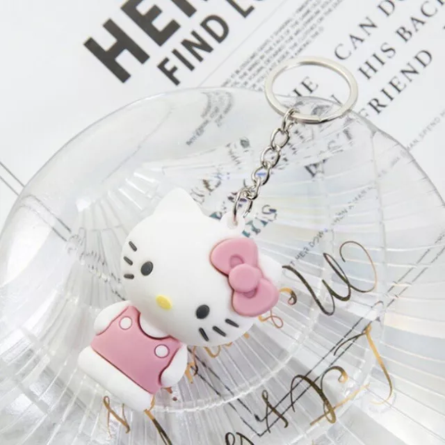 Sanrio Character Hello Kitty Key Bag Chain Keychain Kawaii Cute 3D Pendant UK 