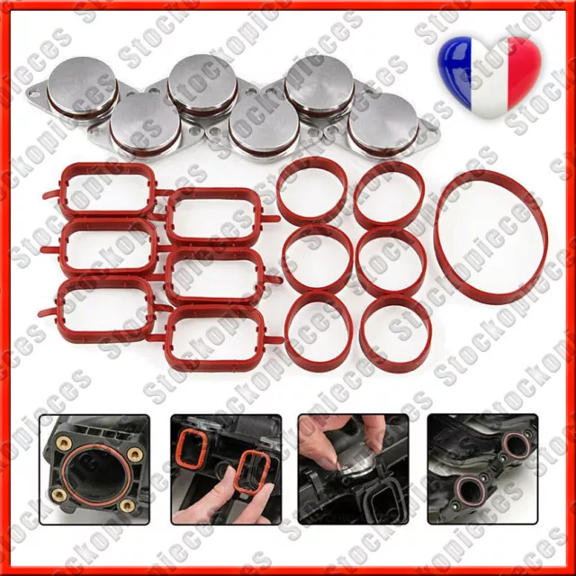 6X KIT DE SUPPRESSION CLAPET/VOLET D'ADMISSION 33MM POUR BMW E60 E61 530d 530xd