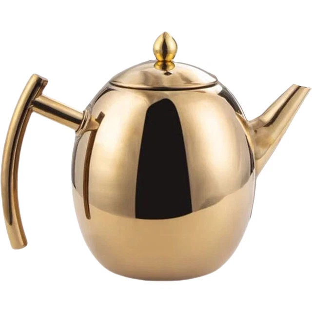 Teapot Tea Pot Home Stainless Steel Kettle Stainless Steel Pitcher Lid Metal
