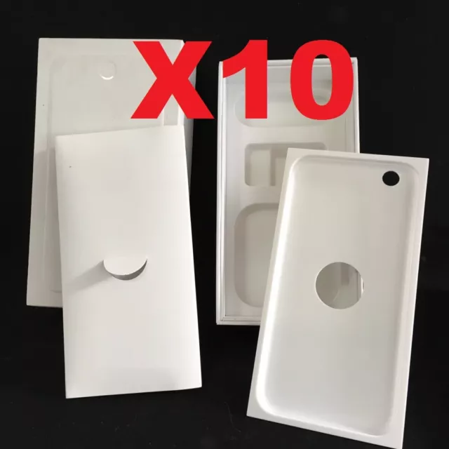 10X iPhone 5/5S/SE Empty Retail Box Plain Reseller Box Only Blank Repackage