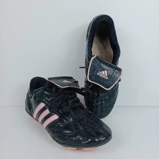 ADIDAS TELSTAR TRX HG J Soccer Cleats 463696 Girls Sz 6 Youth Black Pink $14.99 - PicClick