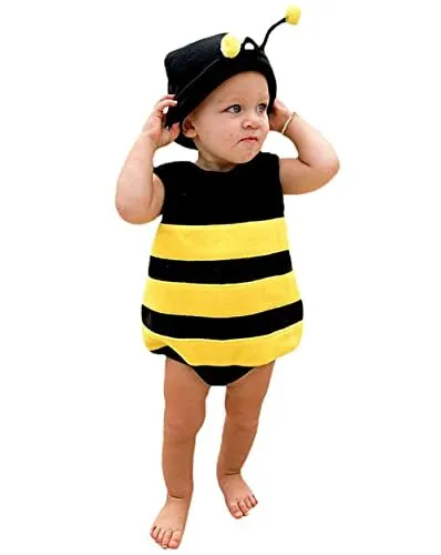 MERSARIPHY Infant Baby Outfits Girl Boy Cartoon Bees Romper Baby Halloween Co...