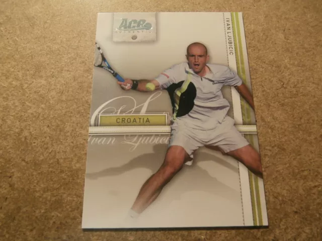 Ivan Ljubicic, 2007 Ace Authentic Tennis Rookie Card, Mint Condition (Jt29)