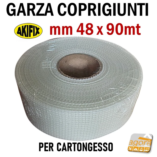 Nastro Fibra Di Vetro 4.5cm X 90m | Per Cartongesso E Riparazioni - Autoadesivo
