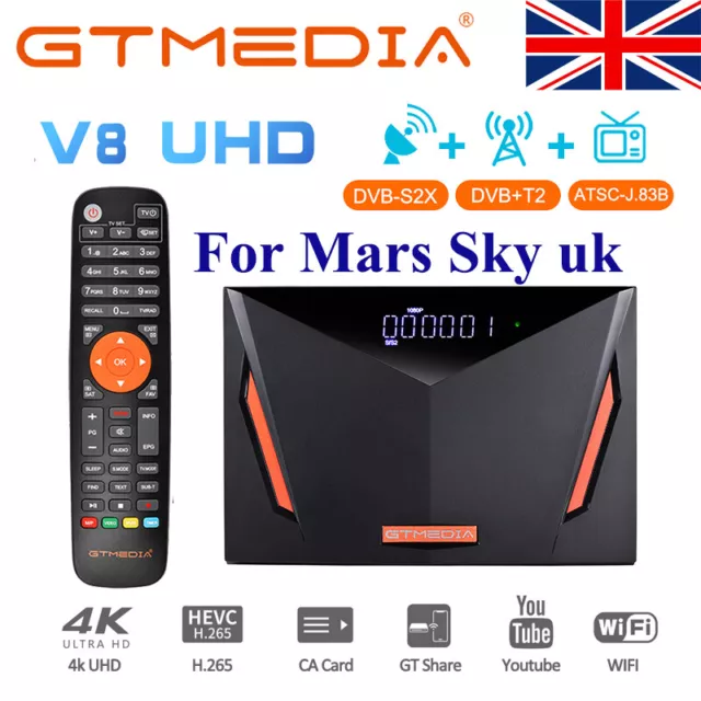 Gtmedia V8 Pro2 Satellite TV Receiver: WiFi, RJ45, 3G Dongle Support