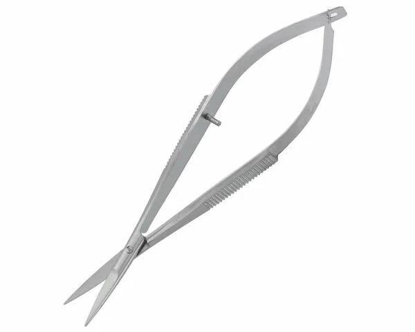 Ciseaux à Bois Courbes Kirschen, 12 Mm, Manche Court 195 Mm, Pour Tournage Sur Bois, Beige/argent