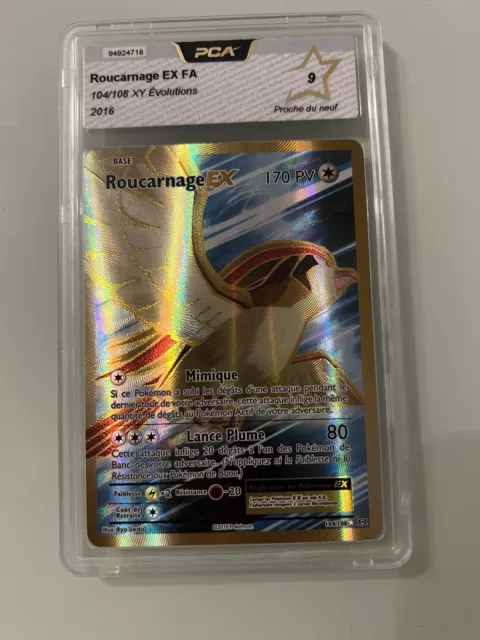 [PCA9 Pokémon Card Roucarnage EX 104/108 Ultra Rare Holo XY Evolutions PCA 9