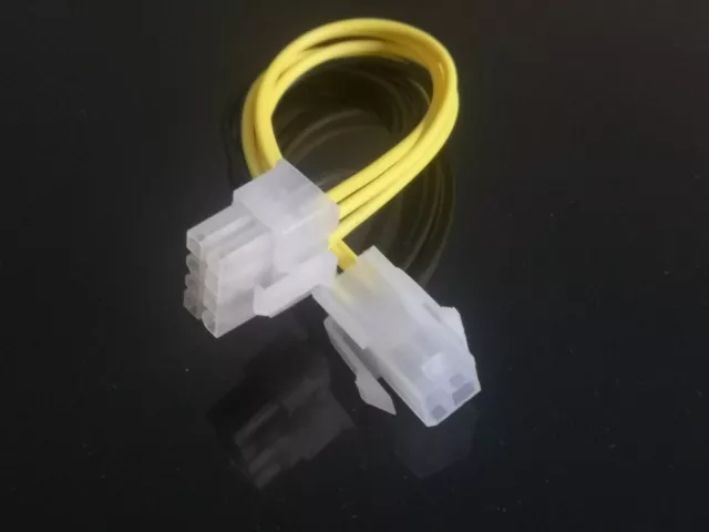 1x 4 Pin 4-PIN ATX Male to 8 Pin 8-PIN EPS Female Power Adapter Cable