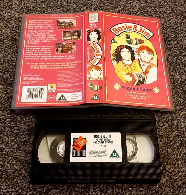 ROSIE & JIM Puppet Show VHS Video Tape £10.00 PicClick UK