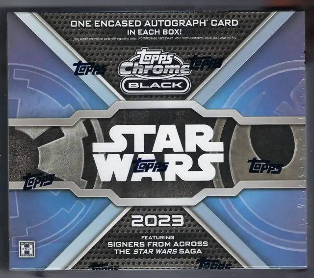 2023 Topps Star Wars Chrome Black Hobby Box Factory Sealed