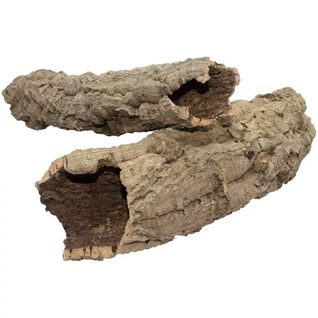 Natural Virgin Cork Bark Tubes (1lb) for Reptile Terrarium Background Amphibian