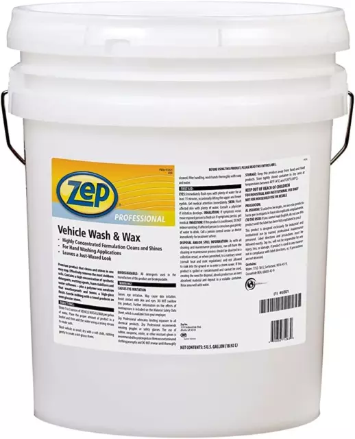 Vehicle Wash and Wax - 5 Gallon (1 Bucket) 1041582 - Leaves a Waxed, Shiny, like