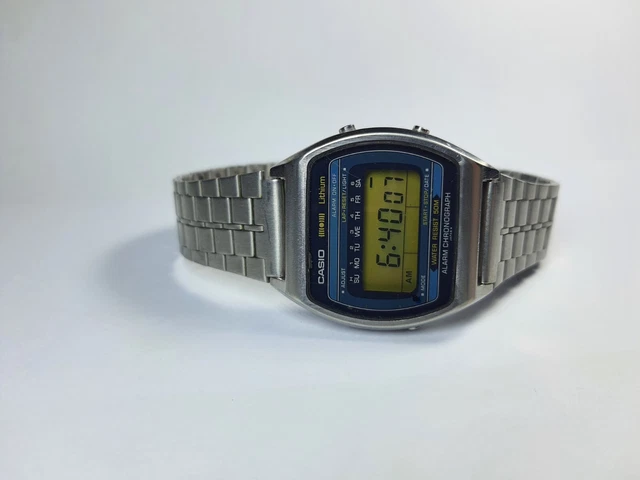 Casio w-60 vintage rare alarm chronograph  japan
