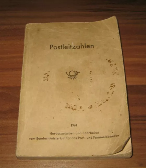 Postleitzahlen 1961 - Post und Fernmeldewesen - Original BRD Postleitzahlenbuch