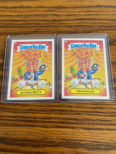 ADAM BOMB / BLENDED BILLY Pair 2021 Topps Garbage Pail Kids Food Fight