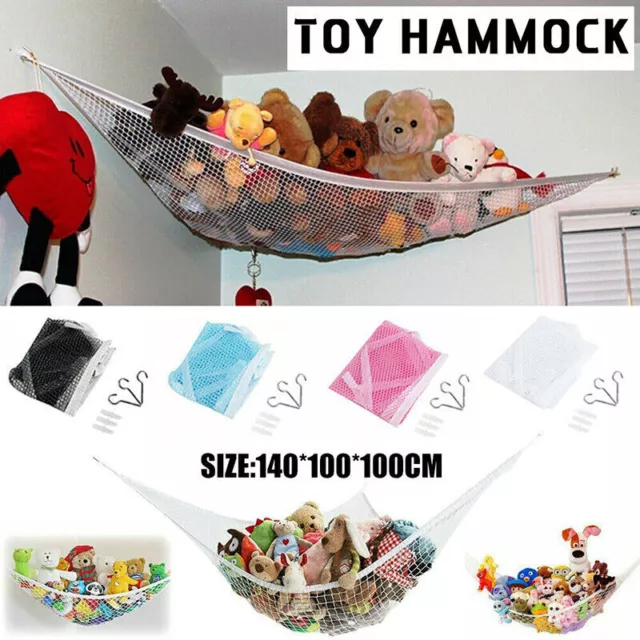 Soft Large Toy Hammock Mesh Net Bedroom Nursery Storage Toys Teddy Bear Children