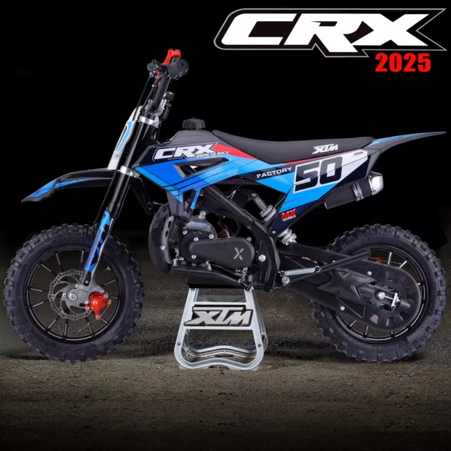 XTREME XTM PRO RIDER Mini Dirt Bike 49cc 50cc Kids New Petrol Motorbike Blue 349.95 PicClick UK