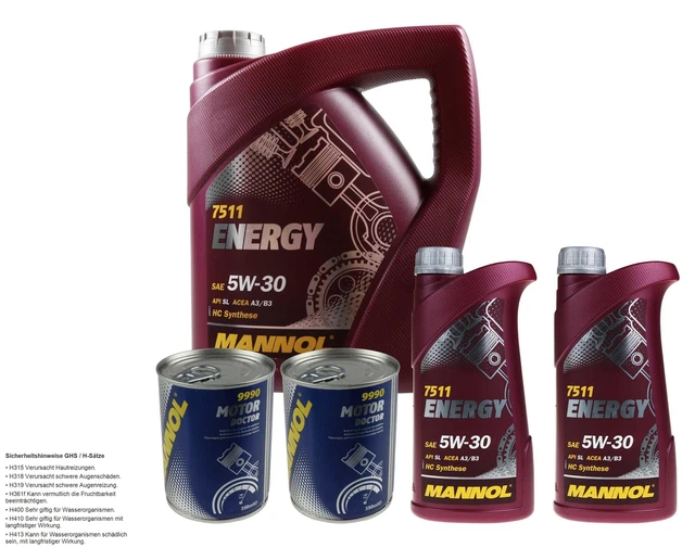 6L Olio Motore MANNOL Energia 5W-30 2x MANNOL Motore Dottore