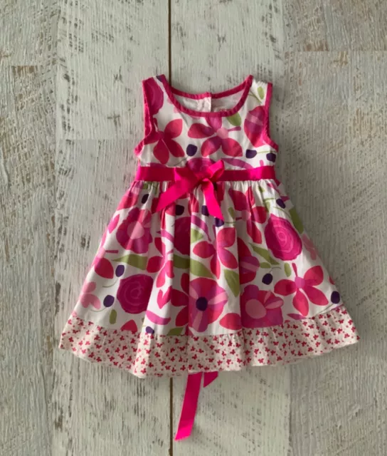 Girls sz 1, cotton, Floral print dress OLLIES PLACE