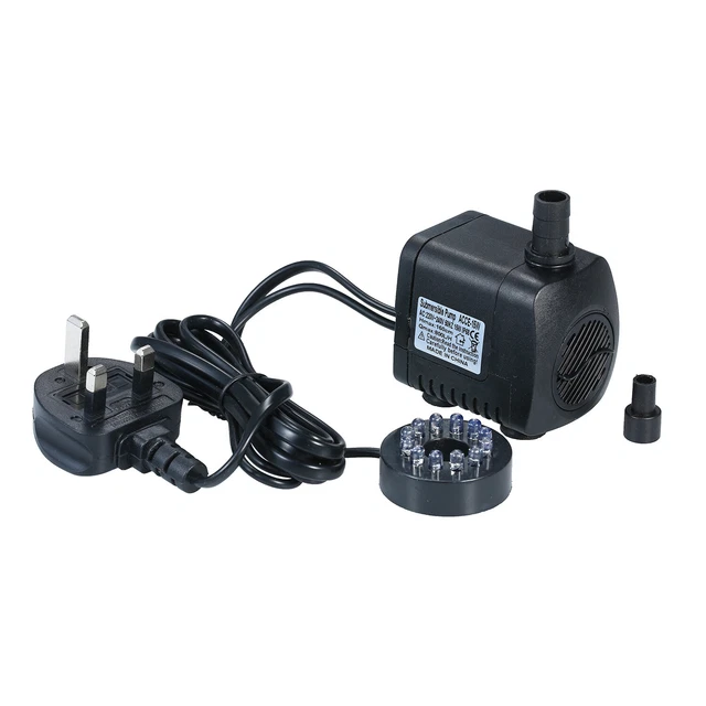Light Submersible Pump 800L/H Ultra-Quiet Aquarium Pond  Pool Water S6Y9