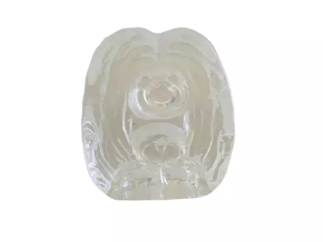 Swedish Crystal Art Glass Bergdala Troll 3 Inches Vintage