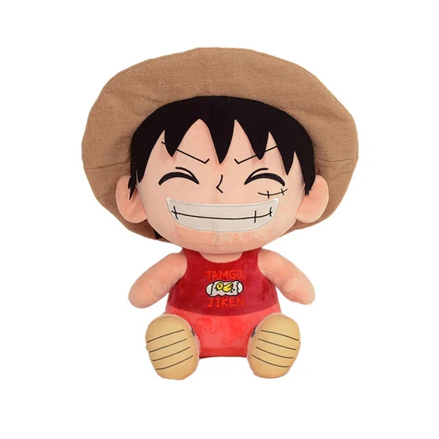 25CM ONE PIECE Luffy Smile Anime Figures Toys Cute Doll Cartoon Stuff