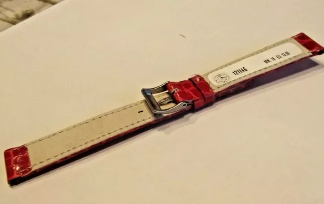 cinturino italy vera pelle stampa coccodrillo ansa 16 mm watch strap top quality 2