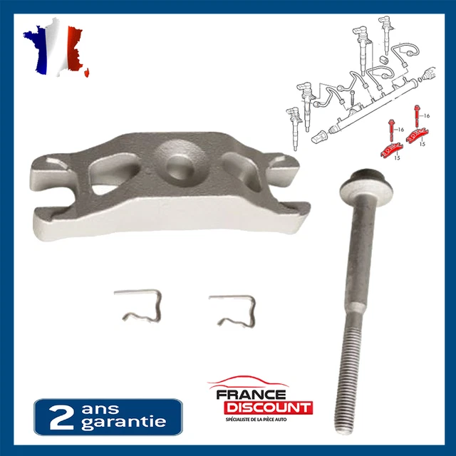 4 Agrafes De Serrage Injecteur Dürer X4 - Compatible Bosch CRV9182