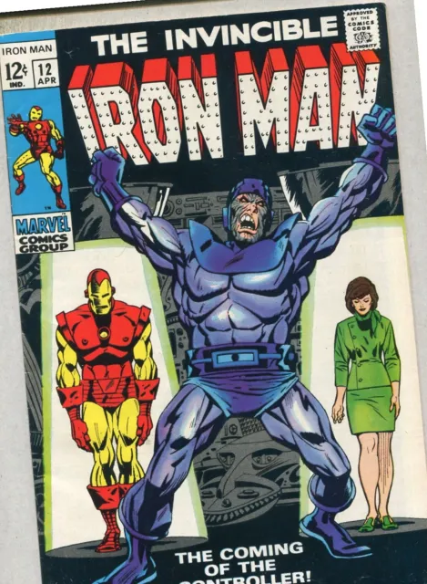 The Invincible Iron Man #12 VF  1st Controller Marvel Comics SA