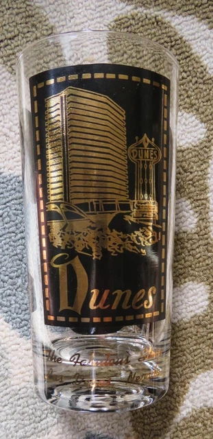 Vintage Las Vegas Casino Bar Glass - The Dunes