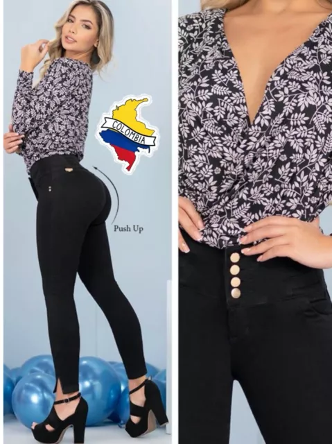 PANTALONES DE MUJER Colombianas Xixmo Levanta Cola Butt Lifter Jeans Push  Up £52.28 - PicClick UK