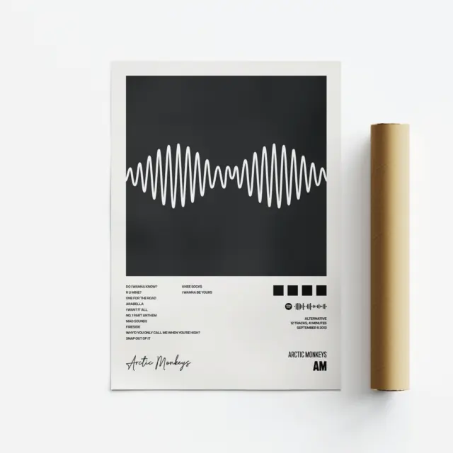 Arctic Monkeys, AM Album Art Poster, Print, Music, Tracklist