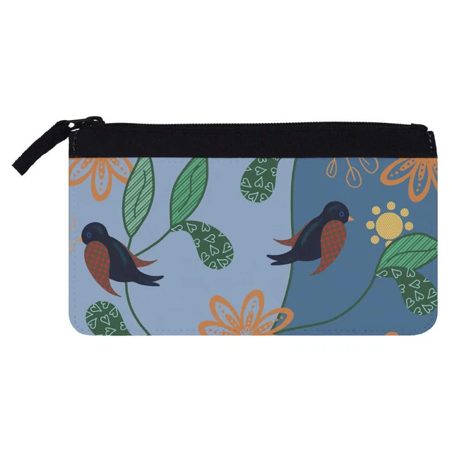 'Stylised Birds, Leaves and Flowers' Pencil Case (PC00048050)