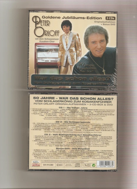 Peter Orloff  -War das schon alles ?,Goldene Jubiläums-Edition,3er-CDBOX,NEU,
