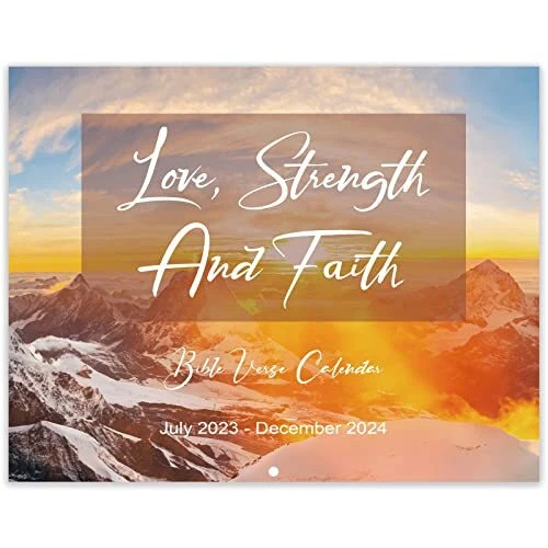 2023-2024 WALL CALENDAR - Bible Verse Calendar 2023-2024, July 2023