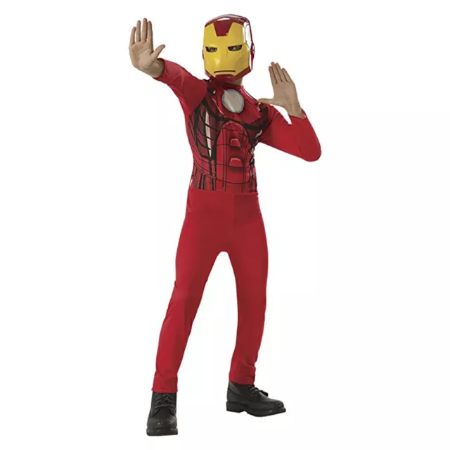 Iron Man Kinderkostüm | Avengers Superheld Overall | Marvel Verkleidung | 128 cm