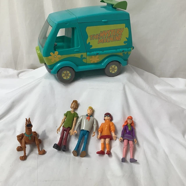 SCOOBY DOO MYSTERY Machine & Figures Scooby, Shaggy, Fred, Velma and
