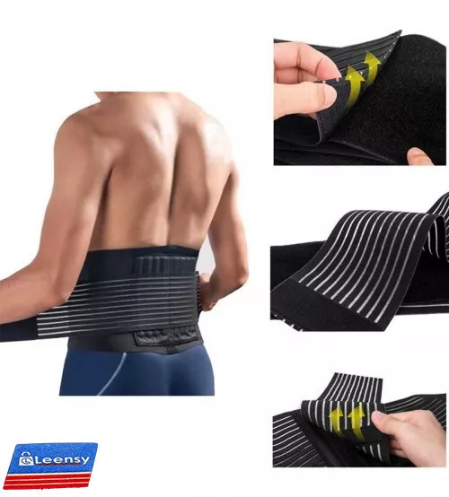 Magnetic LOWER back pain self heating SUPPORT belt lumbar brace strap infrared