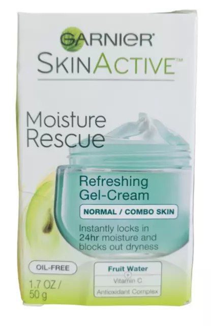 NEW Garnier Skin Active Refreshing Gel Cream Moisture Rescue 1.7 Oz-SHIPS FREE