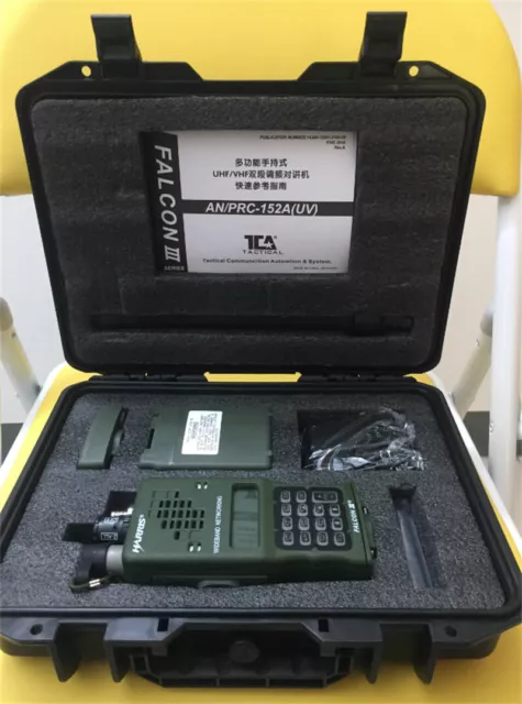 New TCA PRC-152（UV) GPS VER FM Radio Multiband Aluminum Military Walkie Talkie