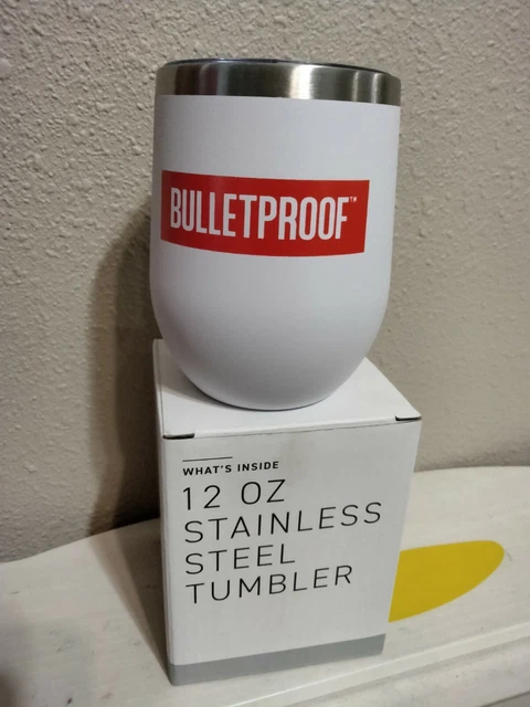 Bulletproof Coffee Tumbler travel mug 12 oz stainless steel insulated Christmas