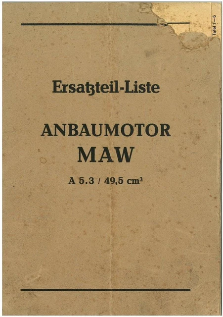 Anleitung Für Den Fahrradanbaumotor MAW - SLUB Dresden