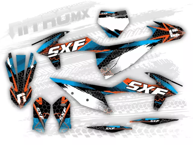 NitroMX Grafik fur KTM SX SXF XC XCF 250 300 350 450 2019 2020 2021 2022 Dekor