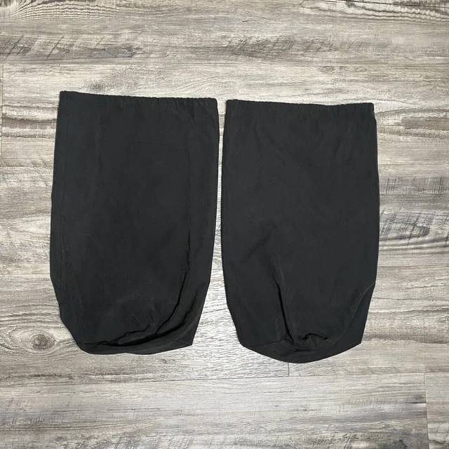 Set Of 2 Black Half Gallon Bottle Duct Bag Drawstrings Liquor - Great Condition